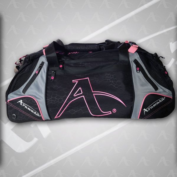 A pink Arawaza Technical Sports Backpack